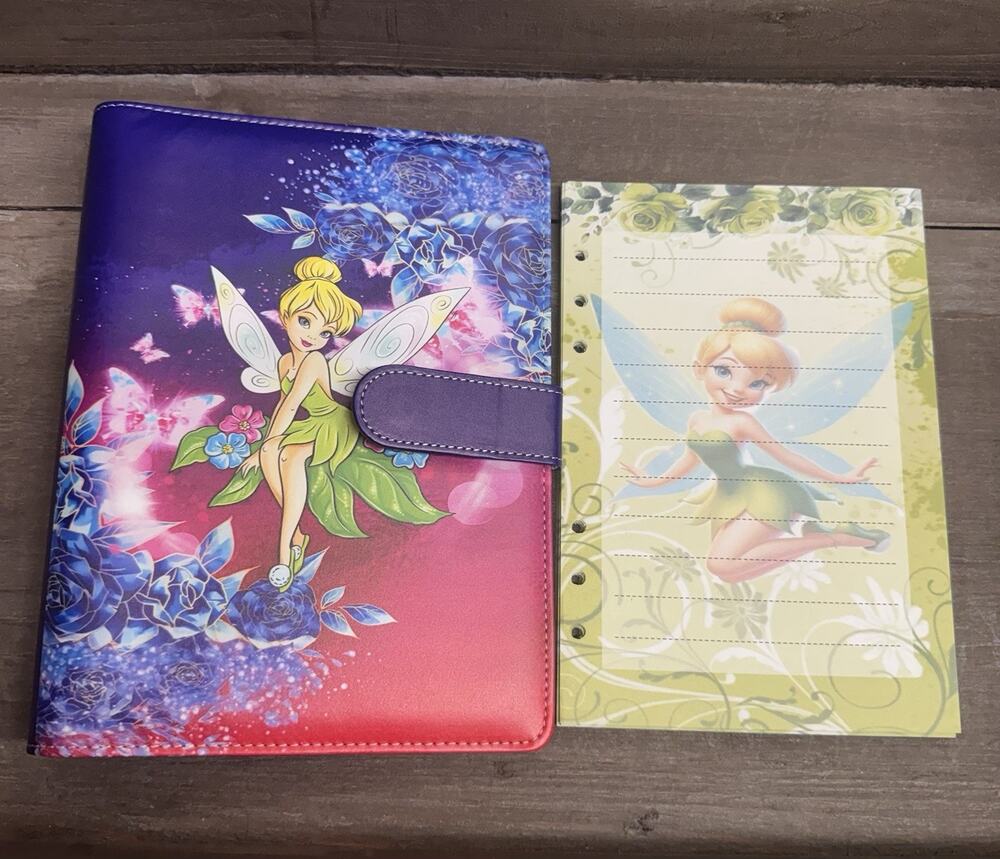 Tinkerbell Size A5 Binder and matching paper
